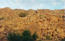 Falaise habite au pays Dogon / Cliff with Dogon village
